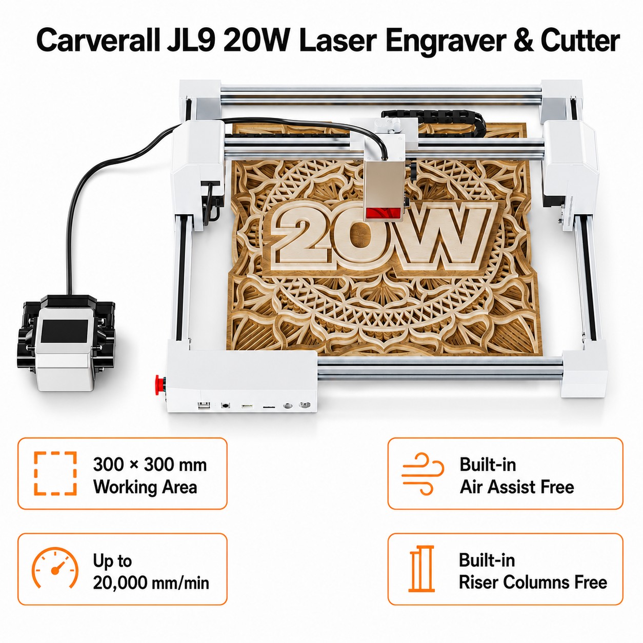 Carverall JL9 20W Graveur et D - Industrial Laser Equipment avis et prix